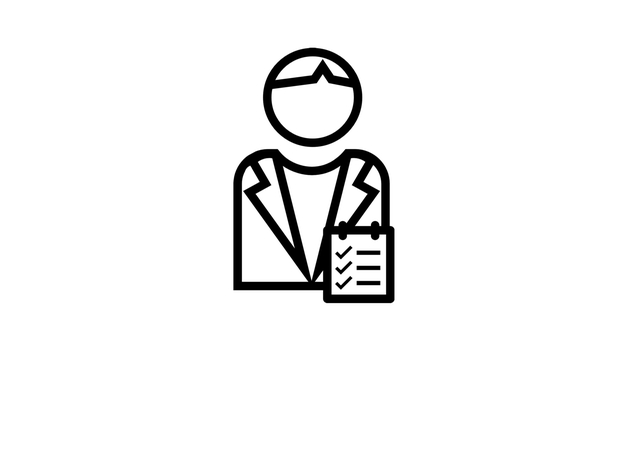 Icône responsable qualité - en charge de l'analyse des valeurs - via le suivi des données numérique basé sur l'IIoT