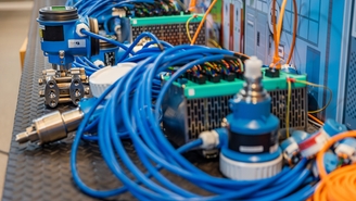 Configuration du test de charge Ethernet-APL chez Endress+Hauser à Reinach, en Suisse, avec plus de 240 appareils.