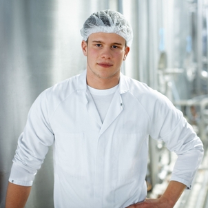 Worker in a dairy company