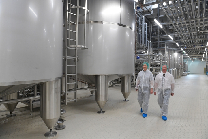Site de production pour la séparation du lait et du lactosérum