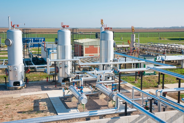 Usine de traitement du gaz naturel