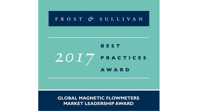 Endress+Hauser reçoit le Global Market Leadership Award pour les débitmètres électromagnétiques