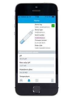 A l'aide de l'app SmartBlue, vous pouvez accéder à tous les points de mesure CM82 dans la limite de portée Bluetooth.
