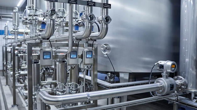Clean-in-Place process with related inline measuring devices