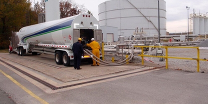 Chargement d'un camion de GNL avec une solution Endress+Hauser