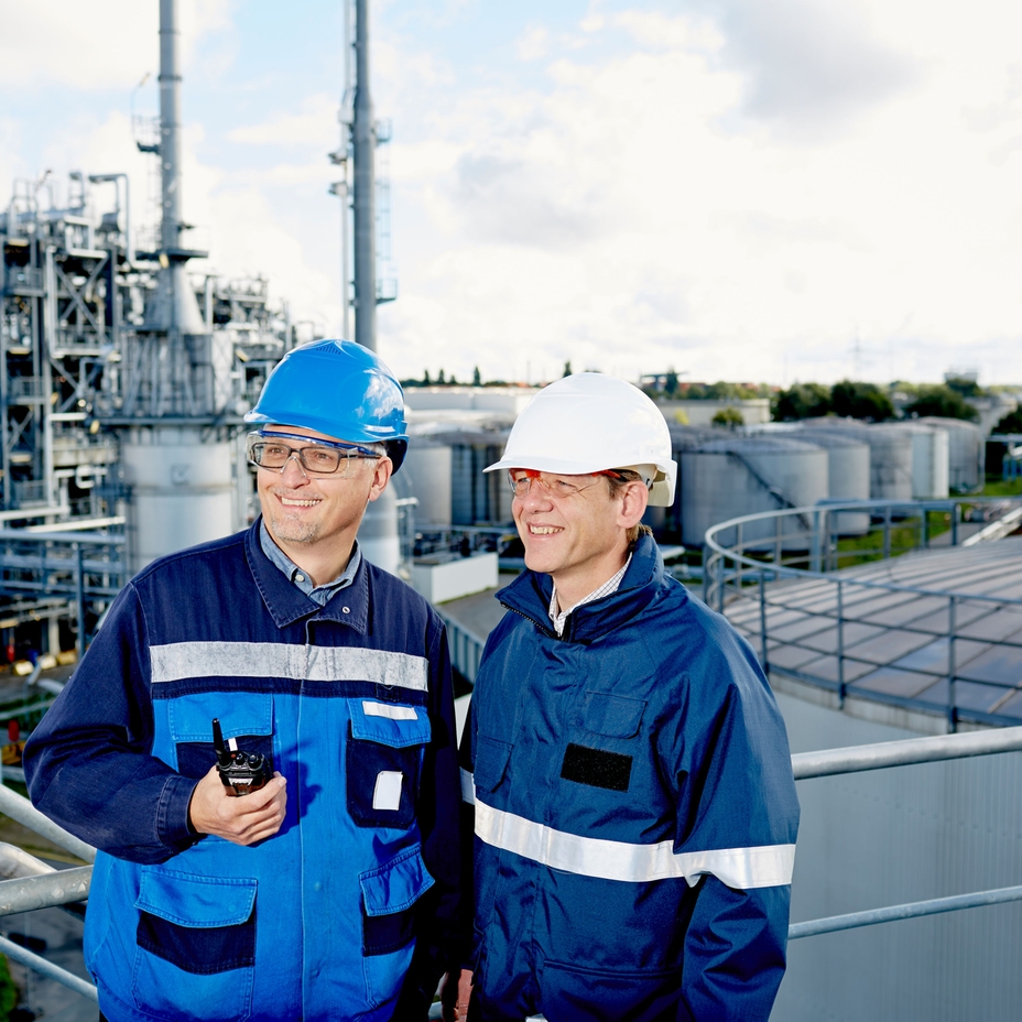 Visite client d'Endress+Hauser dans une raffinerie