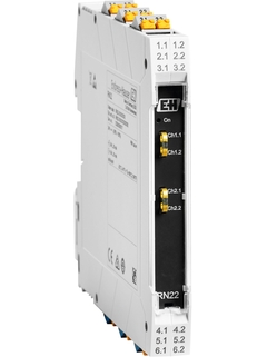 RN22 intrinsically safe isolating barrier, power supply and signal doubler for hazardous areas