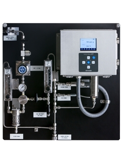 Photo boîtier analyseur d'oxygène OXY5500, monté sur panneau, vue de face