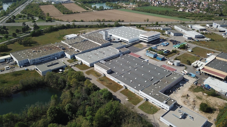 Endress+Hauser flowmeter production facility in Cernay, France.
