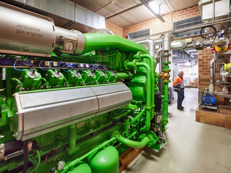Moteur Otto à gaz pour la conversion du biogaz en électricité