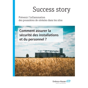 Une réussite pour éviter l'inflammation des poussières de céréales dans les réservoirs et les silos en vrac